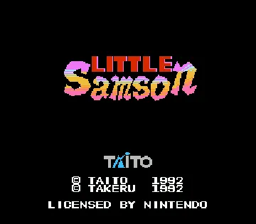 Little Samson (Europe) screen shot title